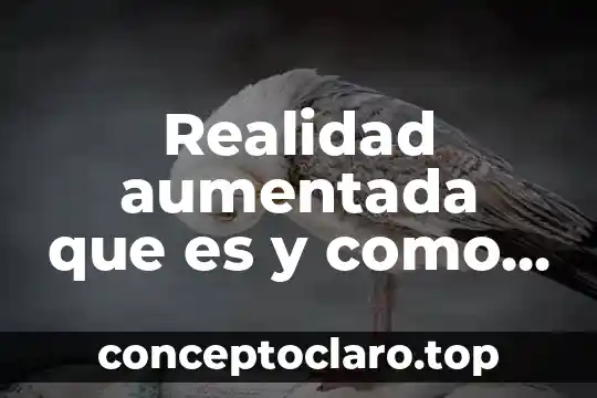 Realidad aumentada que es y como funciona