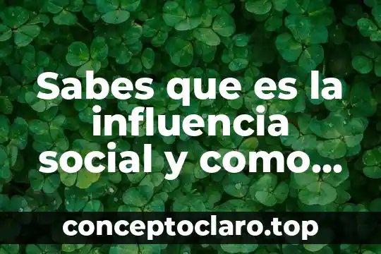 Búsquedas avanzadas que es para que nos sirve 8 Sabes que es la influencia social y como nos afecta