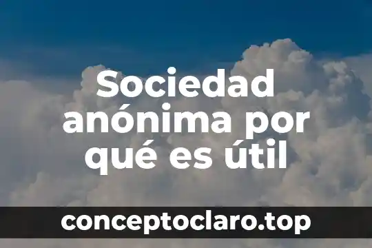 Que es una sociedad anónima tv publica mexico 8 Sociedad anónima por qué es útil