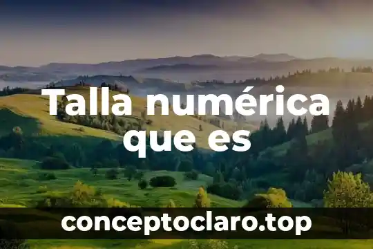 Matematicas que es secuencia numerica y figurativa 6 Talla numérica que es