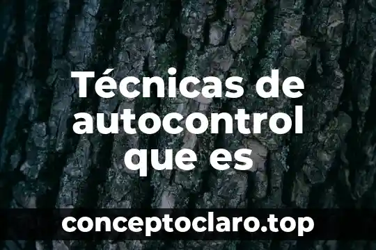 Que es una característica técnicas de un material 8 Técnicas de autocontrol que es
