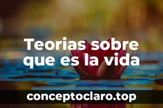 Teorias sobre que es la vida