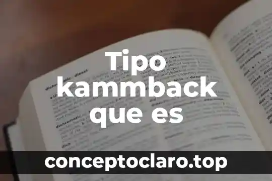 Tipo kammback que es