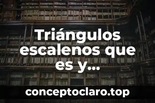 Triángulos escalenos que es y características