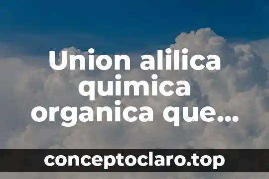 Que es una reaccion quimica y sus tipos de reacciones 4 Union alilica quimica organica que es