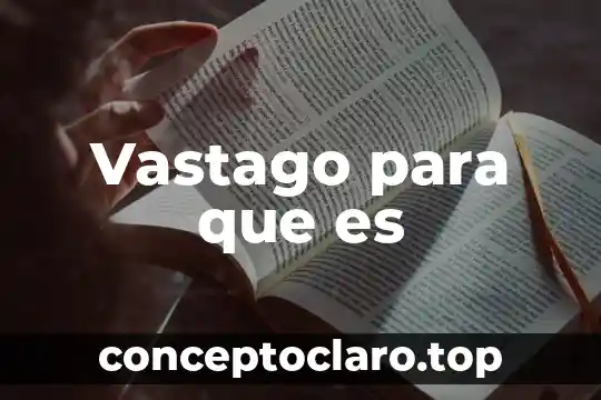 Que es trayecto formativo 6 Vastago para que es