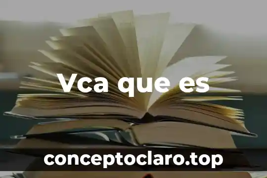 Vca que es