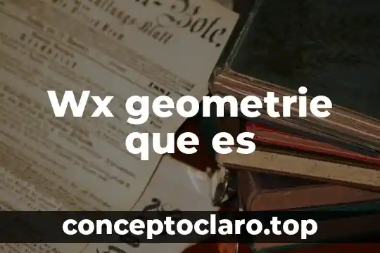 Vitrocerámica que es compuesto 6 Wx geometrie que es