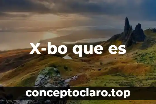 X-bo que es