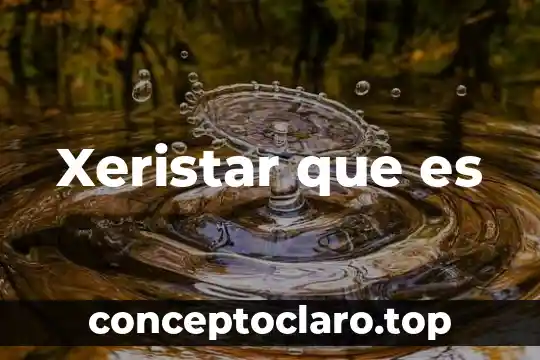Xeristar que es