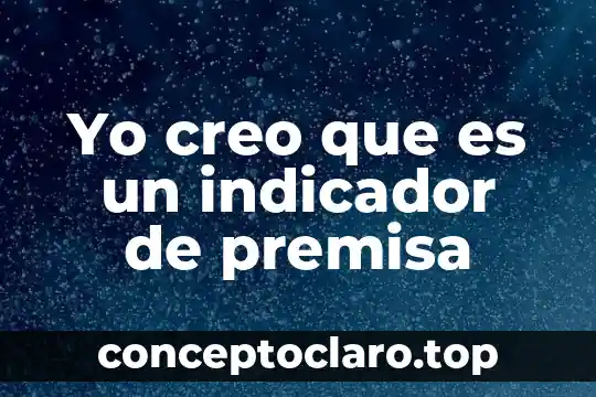 Yo creo que es tiempo Aida Cuevas 3 Yo creo que es un indicador de premisa